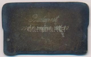 1927. "Osztrák Tacskó Klub" Br emlékplakett, hátoldalán gravírozva "Budapest 1927. má...