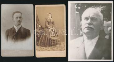 6 db vegyes érdekes fotó, antik és jelzett művészi