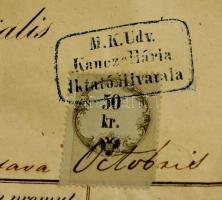 1865 Somssich Pál (1811-1888) a képviselőház elnökének házassági anyakönyvi kivonata. az udvari kanc...