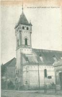 Munkács, Mukacheve, Mukacevo; református templom, drogéria / Calvinist church, drogerie (EK)