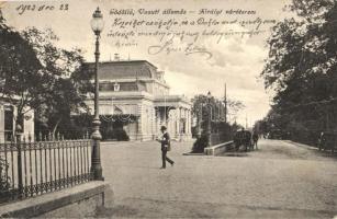 1923 Gödöllő, Vasútállomás, Királyi váróterem (fa)