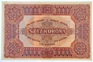 1920. 100K "Orell Füssli Zürich" nyomdahely jelöléssel T:I / Hungary 1920. 100 Korona &quo...
