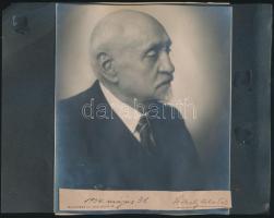 1934 Idős férfi portréja, Székely Aladár műterméből, Székely Aladár aláírásával, kartonon, a hátoldalán egy kislány portréjával, körbevágott, 17x20 cm