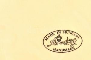 Amadeus virágmintás áttört fajansz tál és virágmintás bonbonier, 2 db, matricás, jelzett, hibátlan, ...