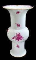 Herendi Apponyi mintás váza, kézzel festett, jelzett, hibátlan, m:35 cm