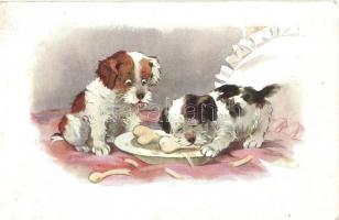 Dogs with bone. A.R. i.B. 1689-11.