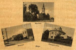 Bátyú, Batyovo; utcaképek, templom, Közjegyzői hivatal / streets, church, notarys office