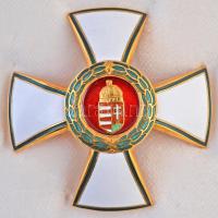 1991. "Magyar Köztársasági Érdemrend tisztikeresztje, polgári tagozat" zománcozott, aranyo...