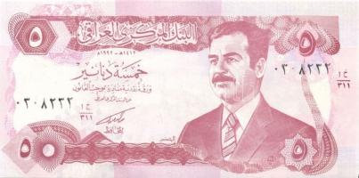 Irak 1984-2003. 1D 2x klf évszámmal, 5D, 25D, 50D 3x klf évszámmal, 100D, 250D 2x klf évszámmal T:I ...