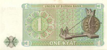 Burma 1958. 1K + 1972. 1K, 5K, 25K + 1973. 10K + 1986. 15K, 35K T:I, I- (csak az 5K!) Egyszer hajtva...