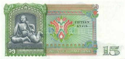 Burma 1958. 1K + 1972. 1K, 5K, 25K + 1973. 10K + 1986. 15K, 35K T:I, I- (csak az 5K!) Egyszer hajtva...