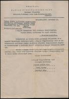 1947 Bp., A Magyar Függetlenségi Párt levele a Magyar Kommunista Párt Országos Vezetőségének, levélváltás másolata