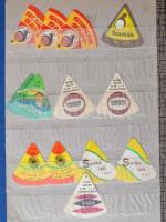 272 darabos sajtcímke gyűjtemény / cheese label collection