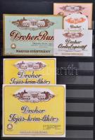 102 db magyar és külföldi sörcímke berakóban