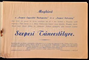 cca 1942 4 db báli meghívó