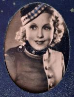 4 db régi színészekről készült mini fotó sorozat Rökk Marika és Anny Ondra