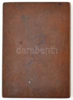 Göröntsér Greff Lajos (1888-1976) DN "Isa pur és chomuv wogmuc" egyoldalas Br plakett (62,...