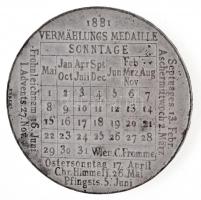 Osztrák-Magyar Monarchia 1881. Habsburg Rudolf és Belgiumi Stefánia házasságkötésére kiadott ezüstöz...