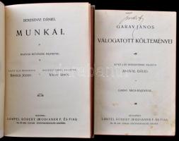 Remekírók képes könyvtára 2 db: 
Garay János válogatott munkái, Berzsenyi Dániel Munkái. Bp.,1903-1...