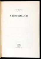 Kaesz Gyula: Ismerjük meg a bútorstílusokat. Bp., 1962, Gondolat. Első kiadás. Kiadói egészvászon-kö...