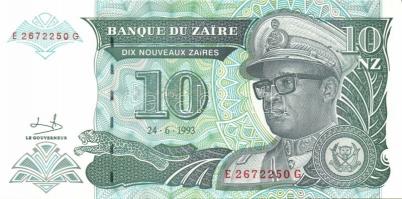 Zaire 1985. 5Z + 1988. 50Z + 1993. 1NM, 5NM, 1NZ, 5NZ, 10NZ 2klf db, 50NZ  T:I Összesen 9klf db!