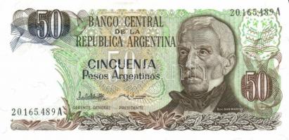 Argentína 1976-82. 50P fehér papíron! + 1977-82. 500P + 1983-84. 1P, 50P + 1985-91. 1A, 5A, 10A, 50A...