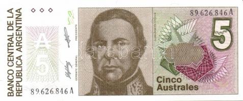 Argentína 1976-82. 50P fehér papíron! + 1977-82. 500P + 1983-84. 1P, 50P + 1985-91. 1A, 5A, 10A, 50A...