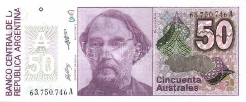 Argentína 1976-82. 50P fehér papíron! + 1977-82. 500P + 1983-84. 1P, 50P + 1985-91. 1A, 5A, 10A, 50A...