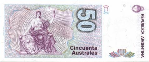 Argentína 1976-82. 50P fehér papíron! + 1977-82. 500P + 1983-84. 1P, 50P + 1985-91. 1A, 5A, 10A, 50A...