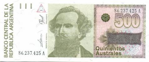 Argentína 1976-82. 50P fehér papíron! + 1977-82. 500P + 1983-84. 1P, 50P + 1985-91. 1A, 5A, 10A, 50A...