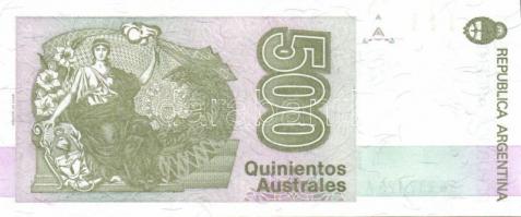 Argentína 1976-82. 50P fehér papíron! + 1977-82. 500P + 1983-84. 1P, 50P + 1985-91. 1A, 5A, 10A, 50A...