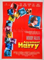 1997 Agyament Harry, amerikai film plakát, rendezte: Woody Allen, hajtásnyommal, 97x68 cm / Deconstructing Harry film poster, directed by Woody Allen, folded, 97x68 cm