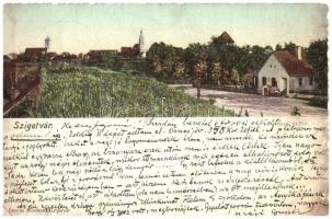 1900 Szigetvár, a várról tekintve (szakadás / tear)