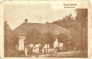 Nagycigánd (Cigánd), postahivatal (kopott sarkak / worn corners)