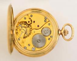 Favor mechanikus aranyozott fém zsebóra. Másodpercmutatóval, szép számlappal, működő jó állapotban /...