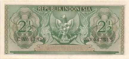 Indonézia 1956. 1R + 2 1/2R pár! + 1959. 5R + 1961. 1R + 2 1/2R pár! + 1984. 100R + 1987. 1000R T:I ...