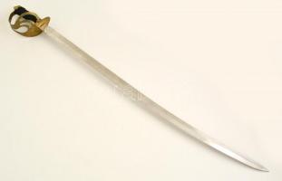 Régi díszkard, rozsdás hüvellyel és markolattal, a pengén kis lepattanásokkal, pengehossz: 86 cm, te...