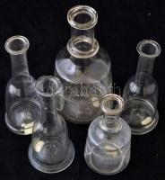 cca 1900 huta kocsmai kiöntők ( 5 db), csorba nélkül, m:14,5-21 cm