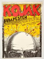 1980 Árendás József (1946-): Kojak Budapesten, magyar film plakát, 59x42,5 cm