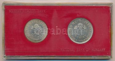 1969. 50Ft Ag + 100Ft Ag "Tanácsköztársaság" pár eredeti, kissé sérült, leragasztott MNB p...