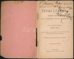 Dankó Pista: Pataki leányok. Eredeti népszínmű három felvonásban, dalokkal és tánccal. Szeged, 1893,...