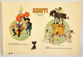 1985 Dargay Attila (1927-2009): Szaffi, magyar rajzfilm plakát, 42,5x62 cm