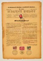 1919 A Budapesti Közlöny 69. száma, rendkívüli kiadás