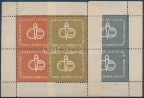 Magyar-szovjet Művelődési Társaság 3 db klf színű levélzáró pár