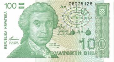 Horvátország 1991-93. 1D, 5D, 10D, 25D, 100D, 50.000D, 100.000D T:I Összesen 7klf db!