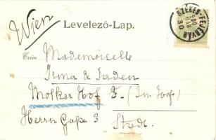 1900 Székesfehérvár, Nádor utca, Café Elite kávéház, üzletek. Kiadja Klökner Péter 22. sz. (EK)