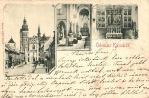 1899 Kassa, Kosice; templom belső / church interior. Art Nouveau (ázott sarok / wet corner)