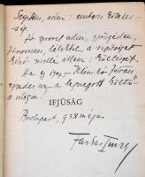 Farkas Imre: Legszebb versei. Bp.,1931, Singer és Wolfner. Kiadói egészvászon-kötésben, foltos borít...