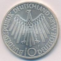 NSZK 1972D 10M Ag "Müncheni Olimpia - Spirál" T:1- kis ph.
FRG 1972D 10 Mark Ag "Mün...
