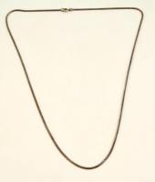 Ezüst(Ag) lánc, jelzett, h: 57 cm, nettó: 6,9 g